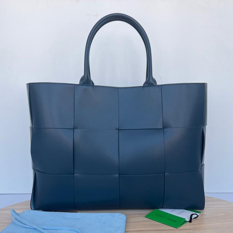 Bottega Veneta Handbags 680165 Plain Deep Blue Duck Blue